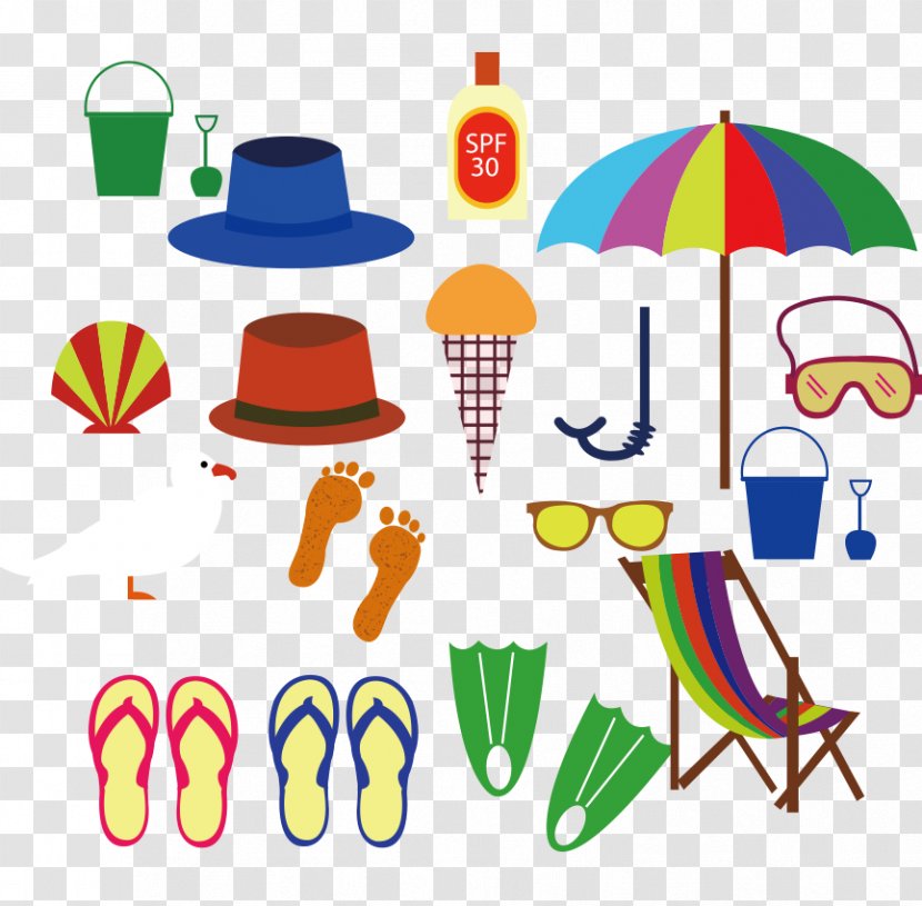 Sandy Beach Clip Art - Umbrella - Elements Transparent PNG