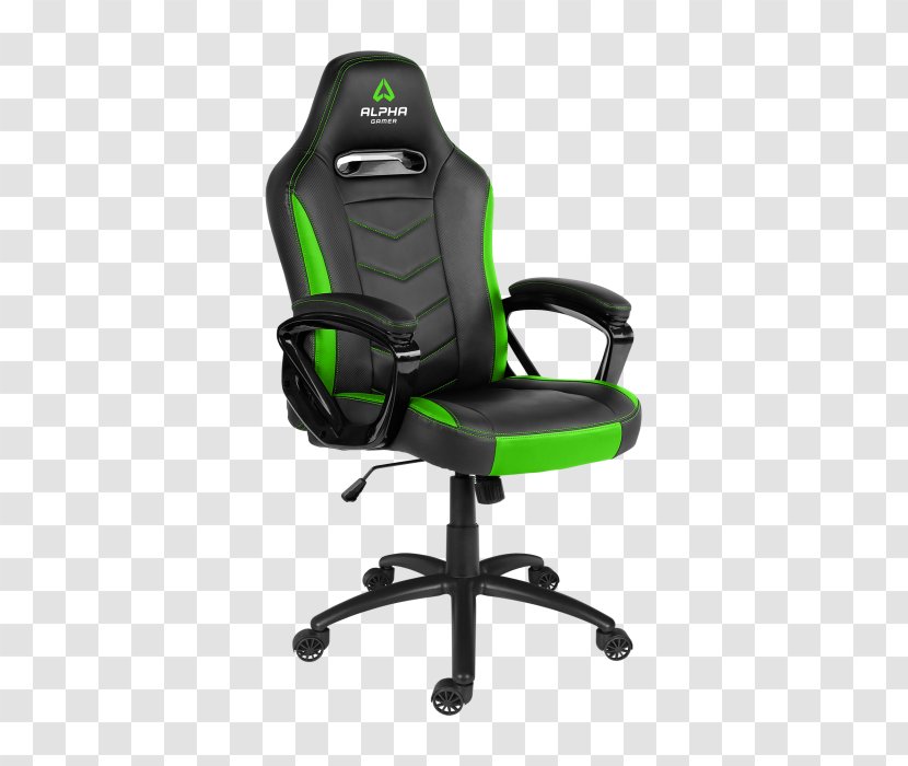 Gaming Chair Video Game Black Red - Alpha Kappa Transparent PNG