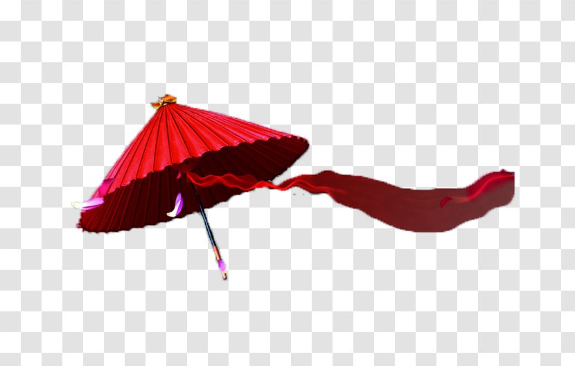 China Oil-paper Umbrella - Designer - Red Paper Transparent PNG