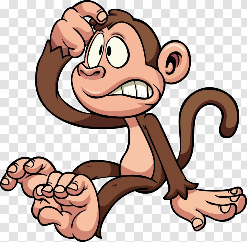 Cartoon Royalty-free Clip Art - Silhouette - Monkey Trouble Transparent PNG