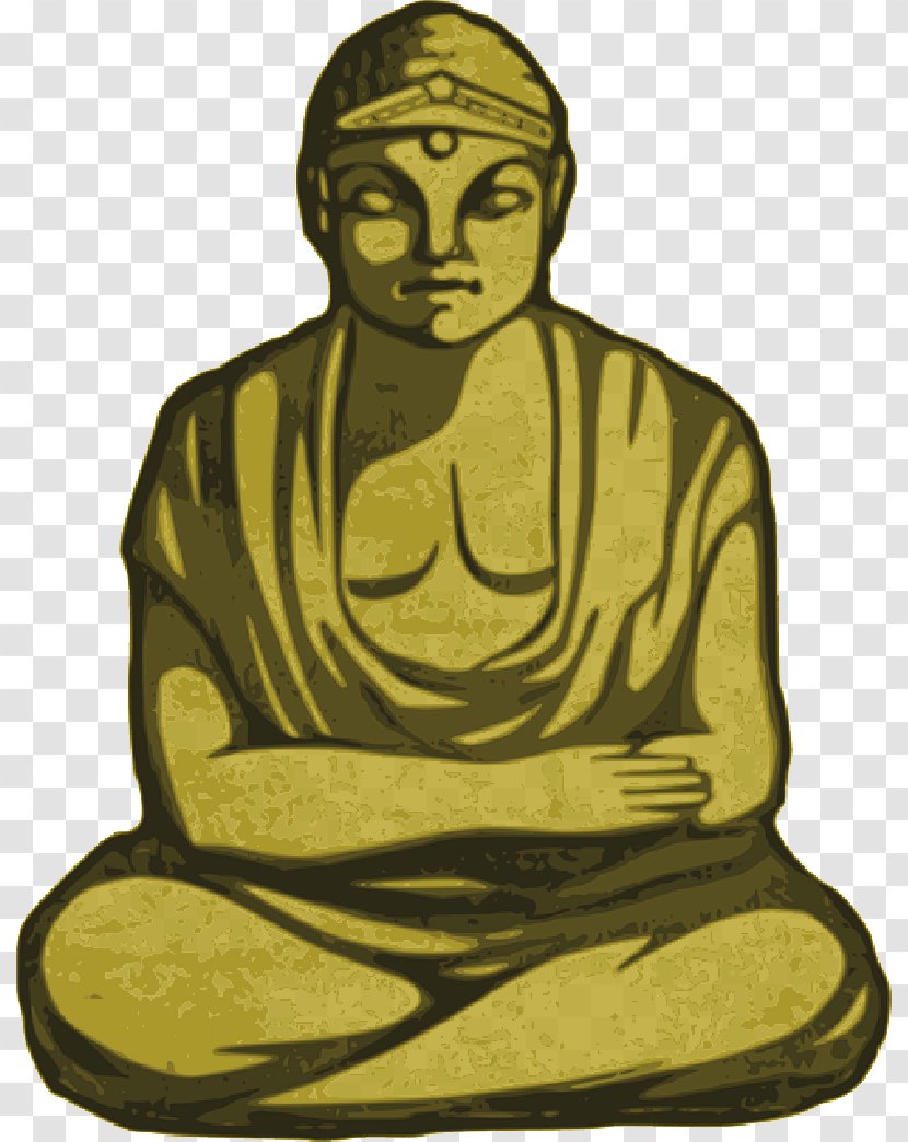 Golden Buddha Gautama Buddhism Clip Art - Sitting - Budhism Transparent PNG