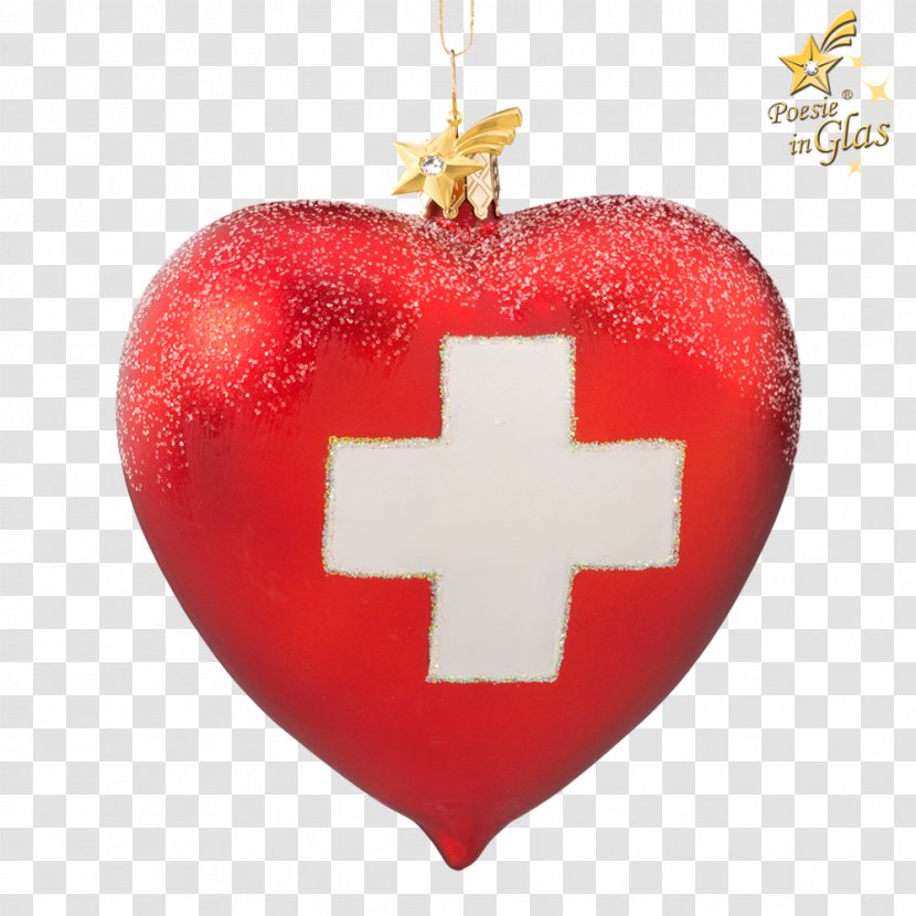 Rothenburg Ob Der Tauber Christmas Ornament Flag Of Switzerland Glass Käthe Wohlfahrt Transparent PNG