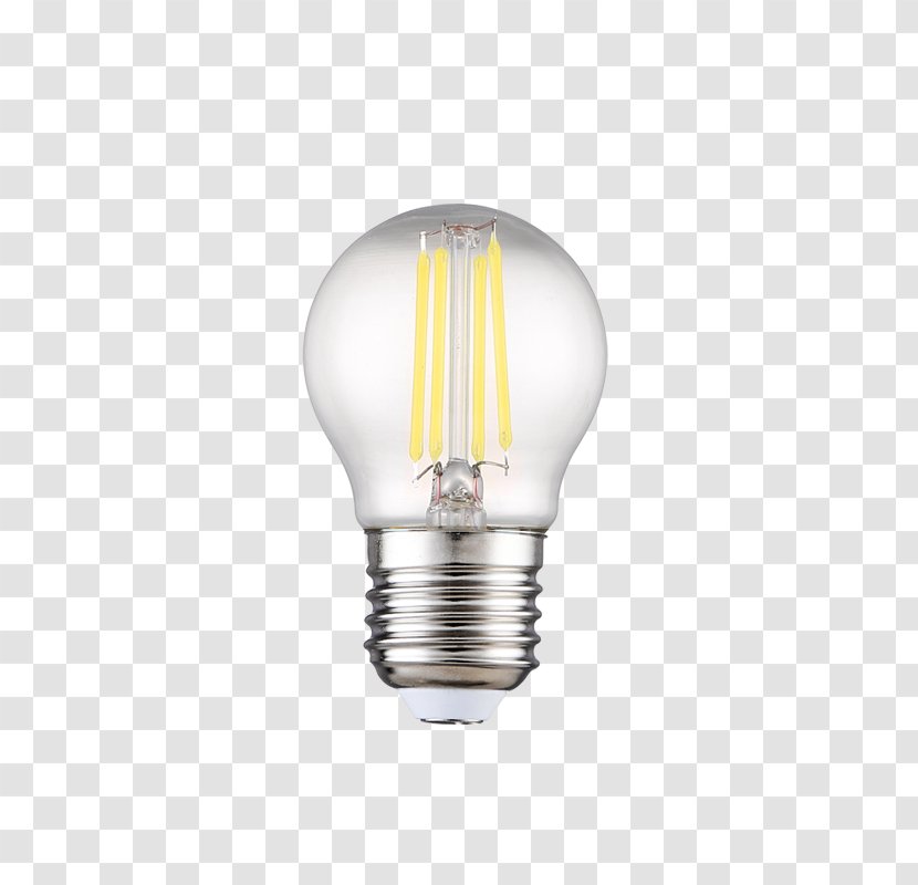 Lighting LED Lamp Electric Light - Compact Fluorescent - Gold Bulb Transparent PNG
