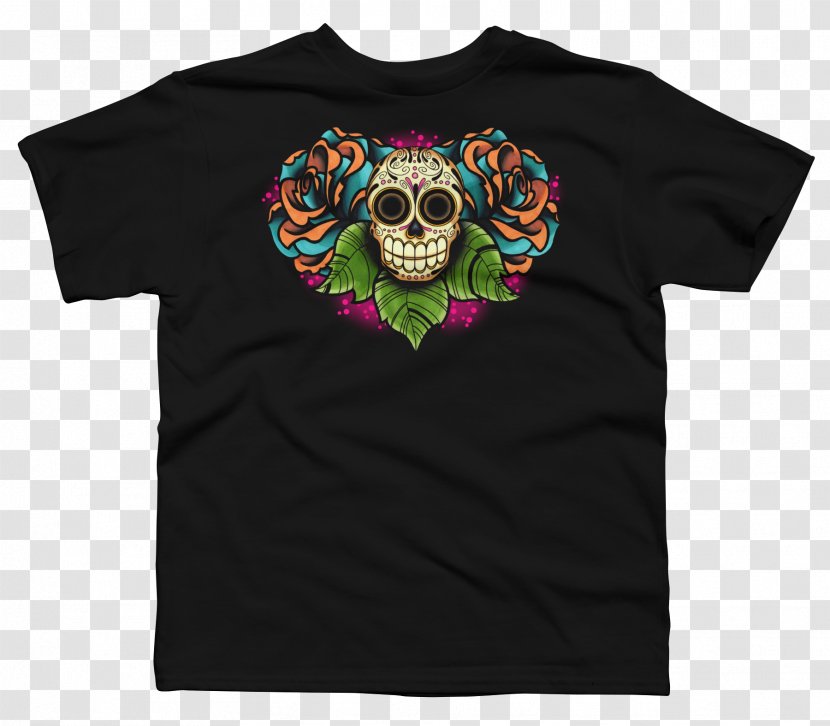 T-shirt Calavera Skull Day Of The Dead Death - T Shirt Transparent PNG