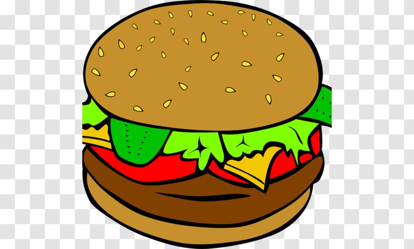 Junk Food Fast Clip Art - Hamburger Transparent PNG