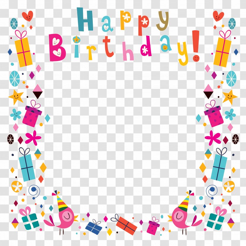 Birthday Greeting Card Clip Art - Happy Poster Background Shading Transparent PNG