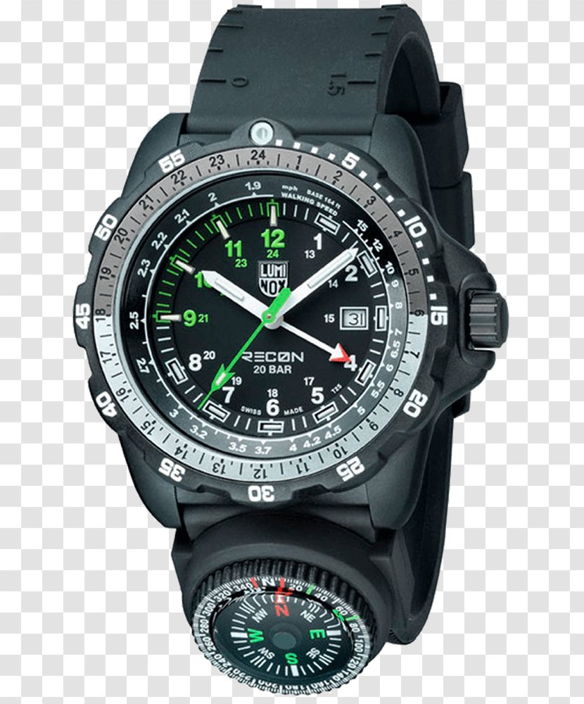 Luminox RECON Point Man 8820 SERIES Men's A.8831.Km Recon Analog Display Quartz Black Watch Amazon.com - Clock - Usa Visa Transparent PNG