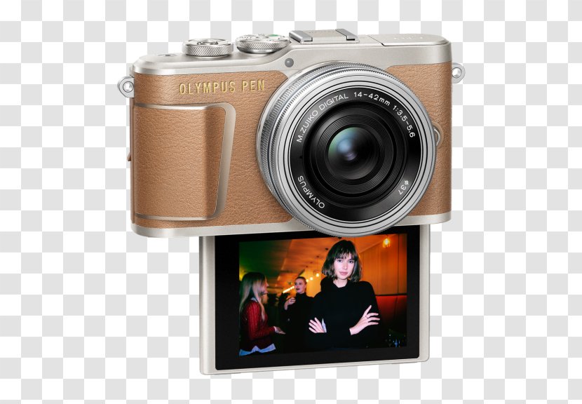 Mirrorless Interchangeable-lens Camera Olympus PEN E-PL9 16.1 MP Ultra HD Digital - Pen - 4KBrownBody OnlyCamera Transparent PNG