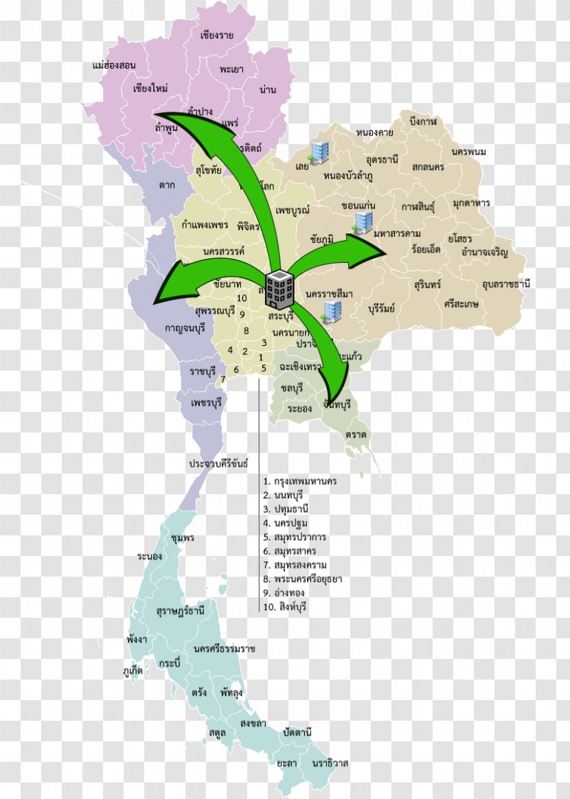 Yasothon Province Eastern Thailand Pathum Thani Provinces Of Bangkok - Plan - Map Transparent PNG