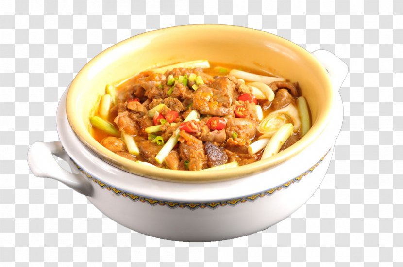 Laksa Chinese Noodles Batchoy Lomi Chicken Nugget - Dish - Garlic Pork Transparent PNG