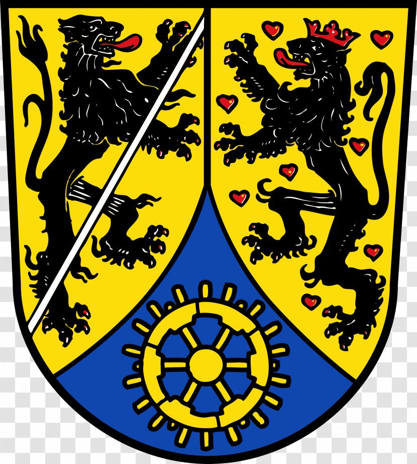 Kronach Coburg Lichtenfels Lindau Landsberg - Yellow - Lorbeerkranz Transparent PNG