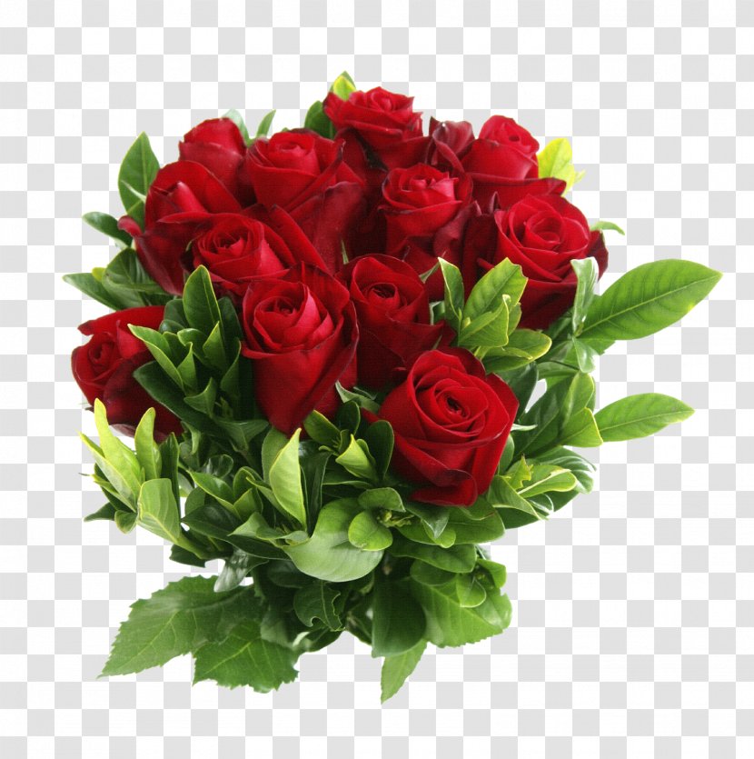 Rose Flower Bouquet Clip Art - Red Transparent PNG