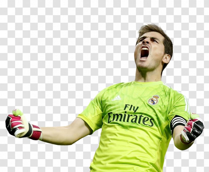 Real Madrid C.F. Football Player Team Sport Goalkeeper - Jersey - Iker Casillas Transparent PNG