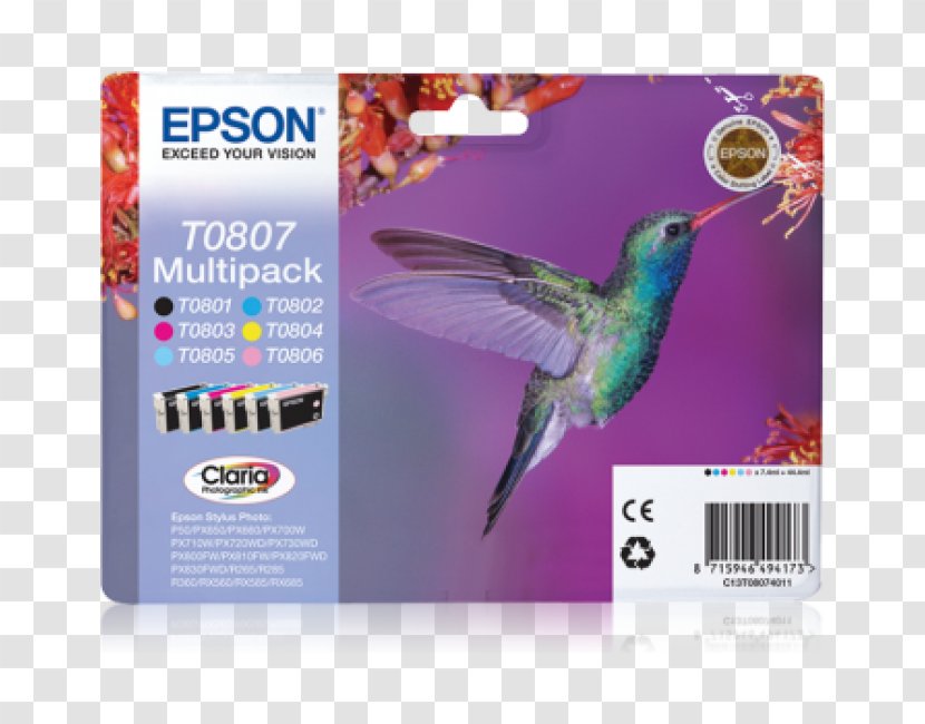Ink Cartridge CMYK Color Model Cyan Magenta - Epson - Printer Transparent PNG