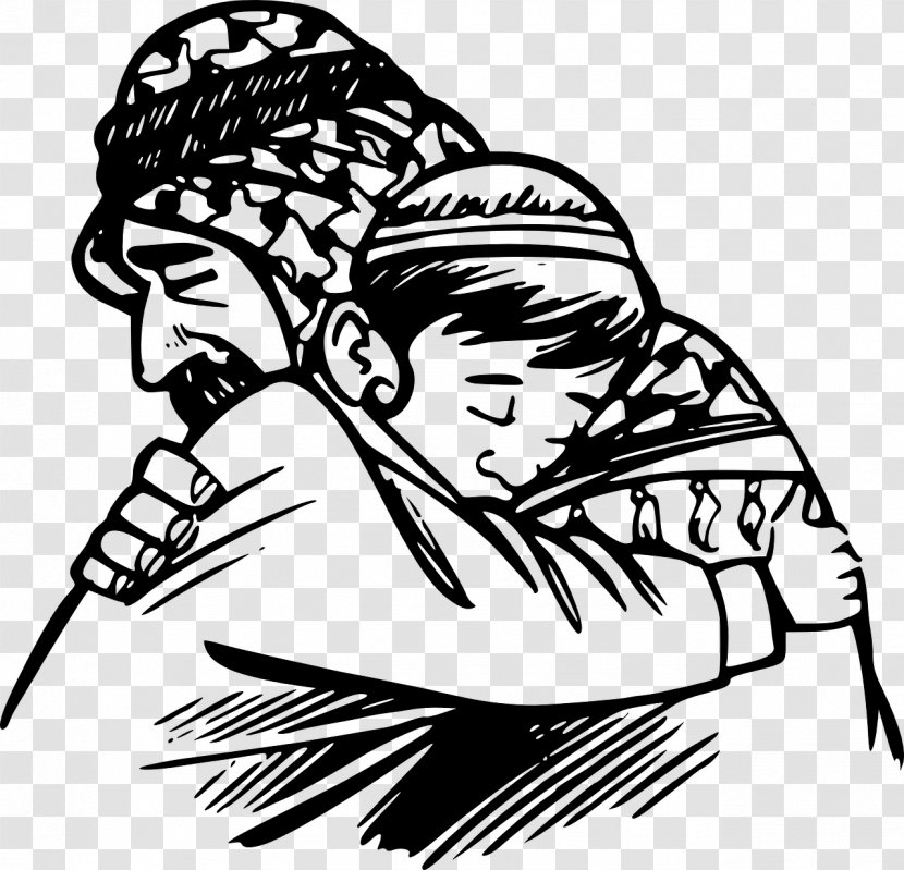 Father Hug Clip Art - Human - Saudi Transparent PNG