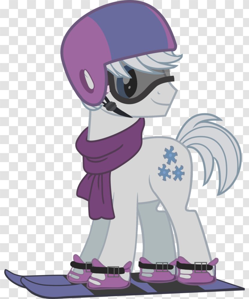 My Little Pony Skiing Horse Snowboarding - Flower Transparent PNG