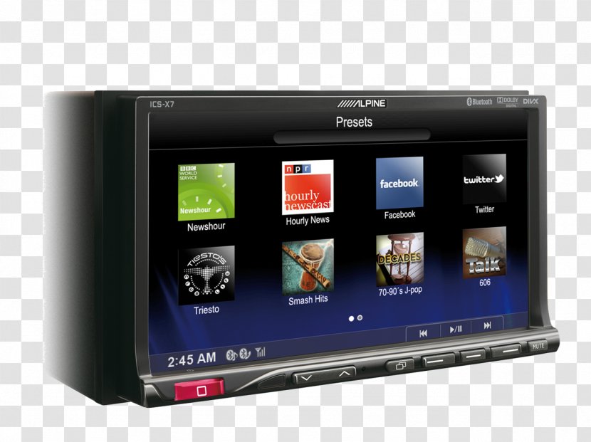 Nokia X7-00 Alpine ICS-X7 - Vehicle Audio - Digital ReceiverIn-dash Unit Multimedia ICS-X8 App Link Station MirrorLinkSmartphone Transparent PNG