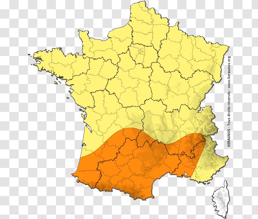 Vigilance Météorologique De Météo France Map Departments Of Cabinet 4807 Immobilier Gestion/Location - Lightning Transparent PNG