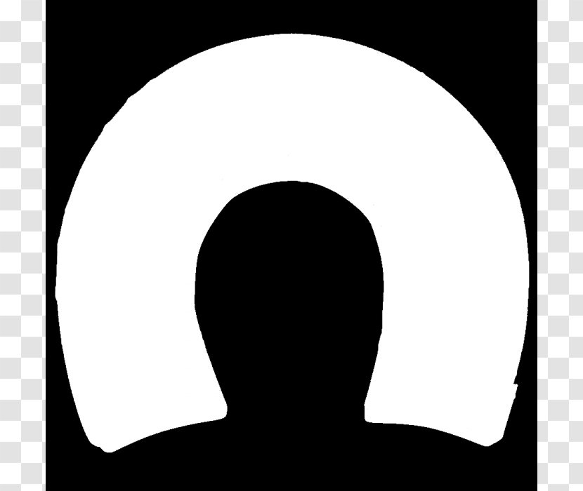 Headgear Black And White Silhouette Circle - Picture Of Horse Shoe Transparent PNG