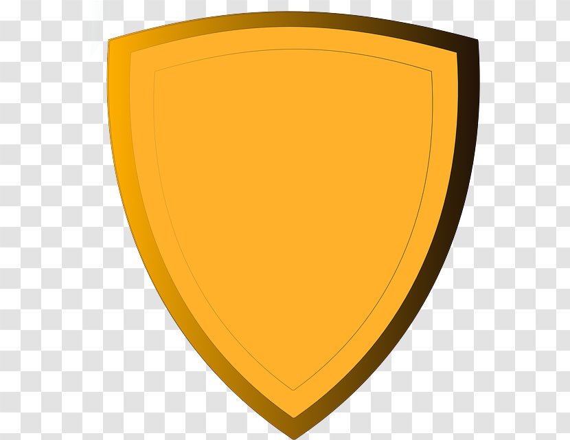 Shield Clip Art - Orange - Shields Vector Transparent PNG