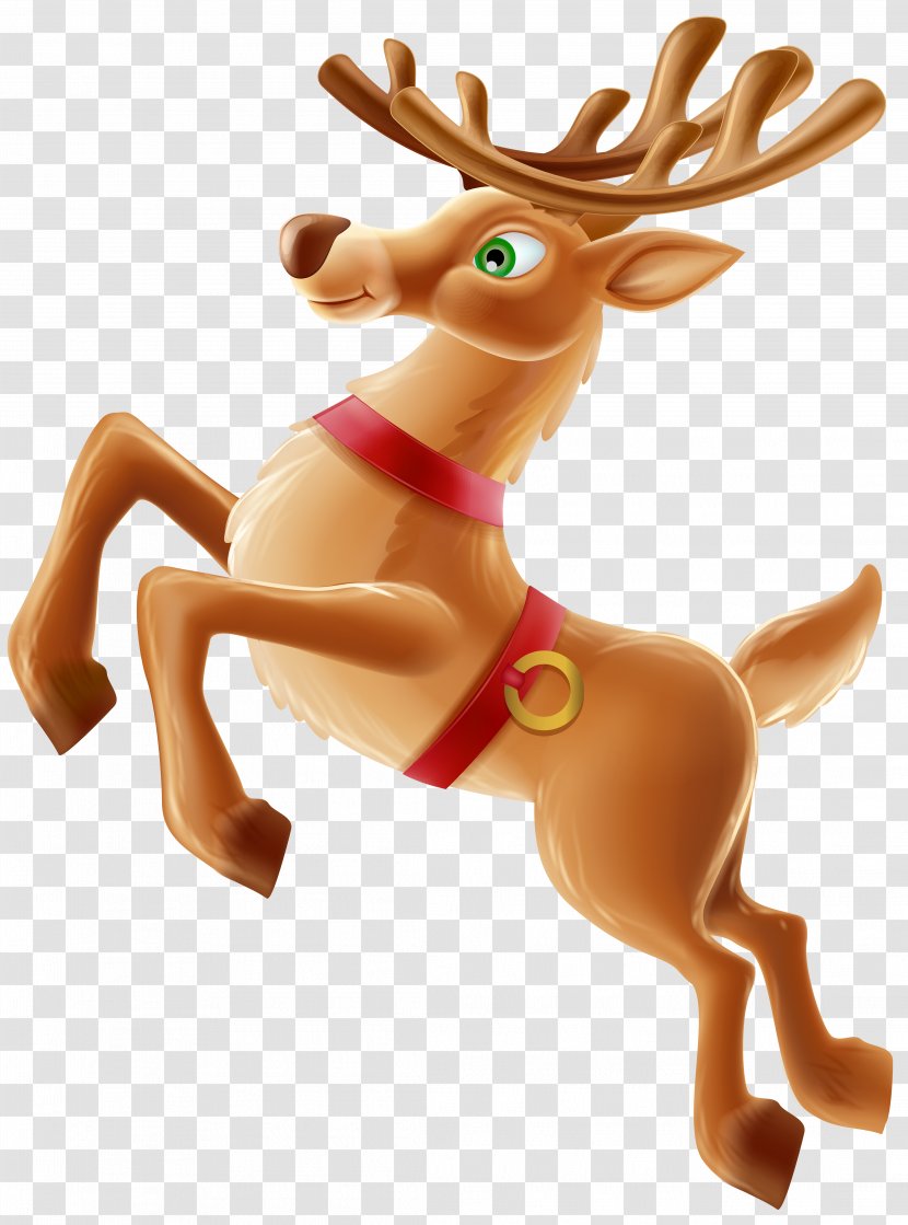 Reindeer Christmas Clip Art - Raster Graphics - MOOSE Transparent PNG