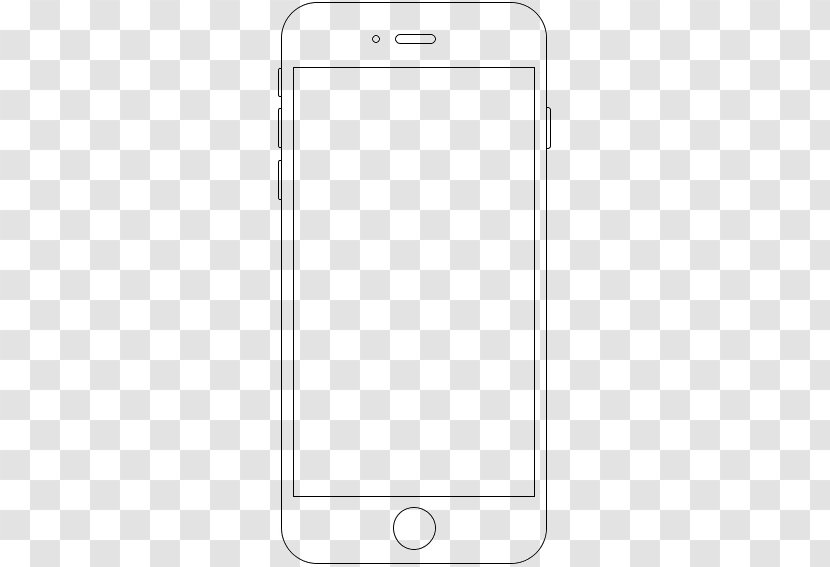 Line Angle Point Black And White - Mobile Phone Case - Apple Frame Transparent PNG