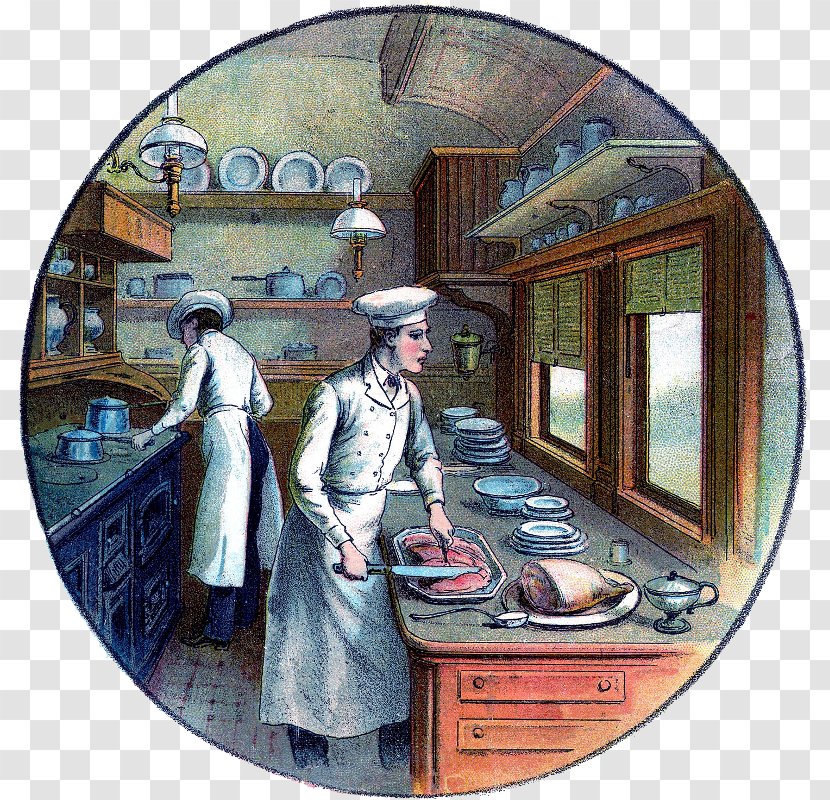 Chisholm Trail Museum Chef Cooking - Drawing Transparent PNG