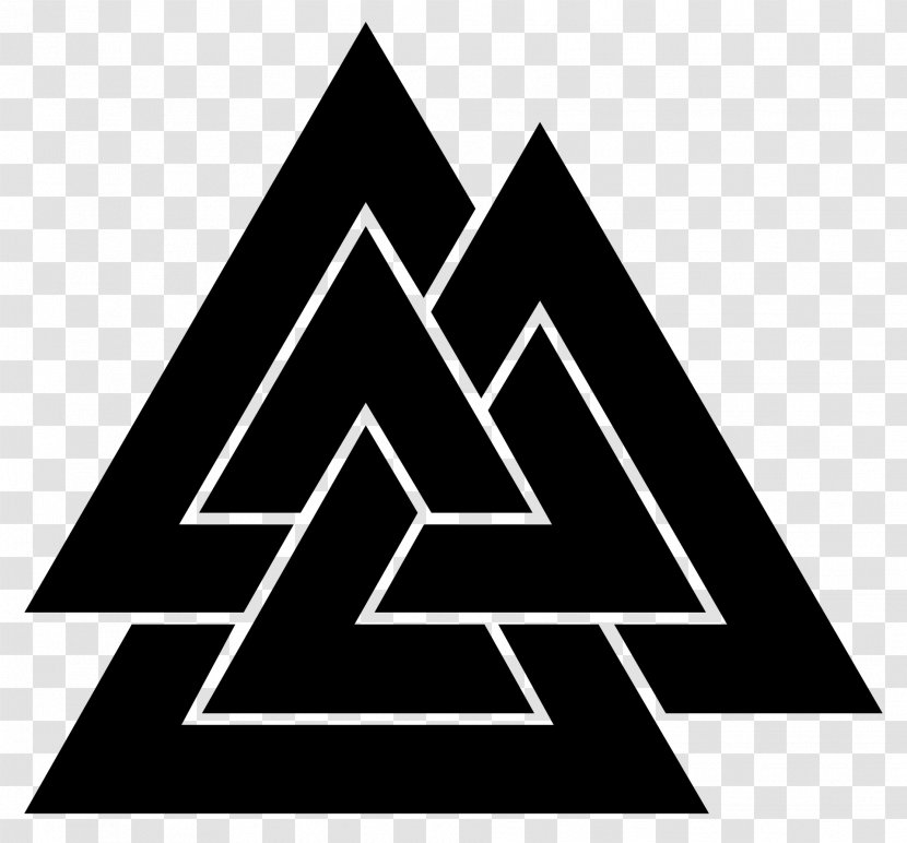 Odin Valknut Viking Age Old Norse Asgard - Norsemen - Symbol Transparent PNG