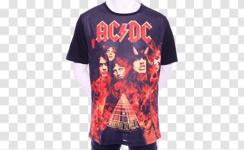 Highway To Hell AC/DC Poster T-shirt Hard Rock - Watercolor Transparent PNG