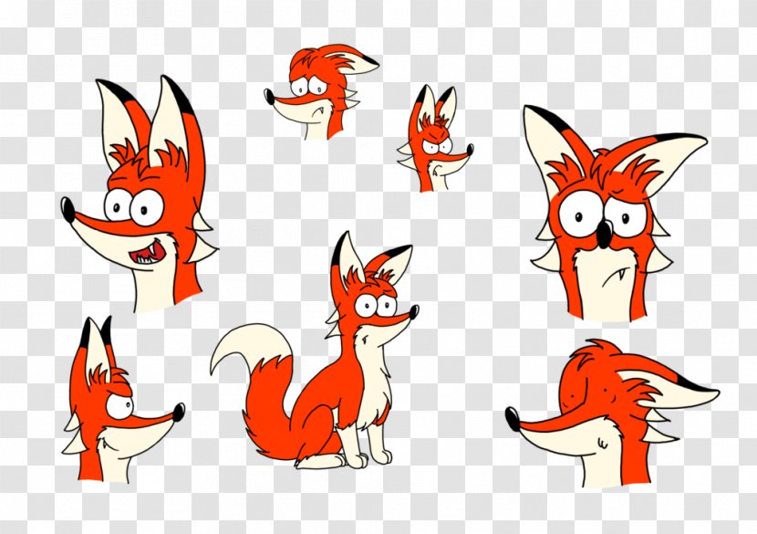 Drawing Art Dog - Mammal - Cartoon Fox Transparent PNG