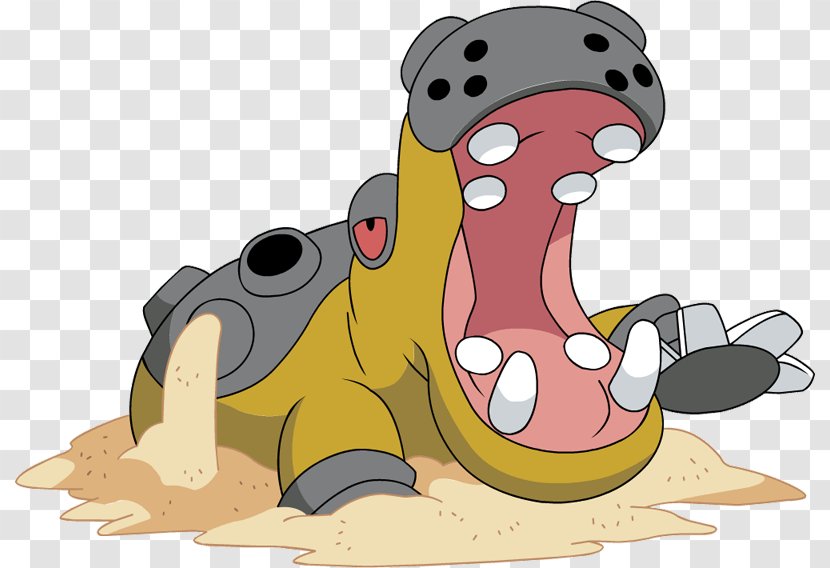 Hippopotamus Pokémon Hippowdon Hippopotas Seviper - Sandslash - Turtwig Chimchar And Piplup Transparent PNG