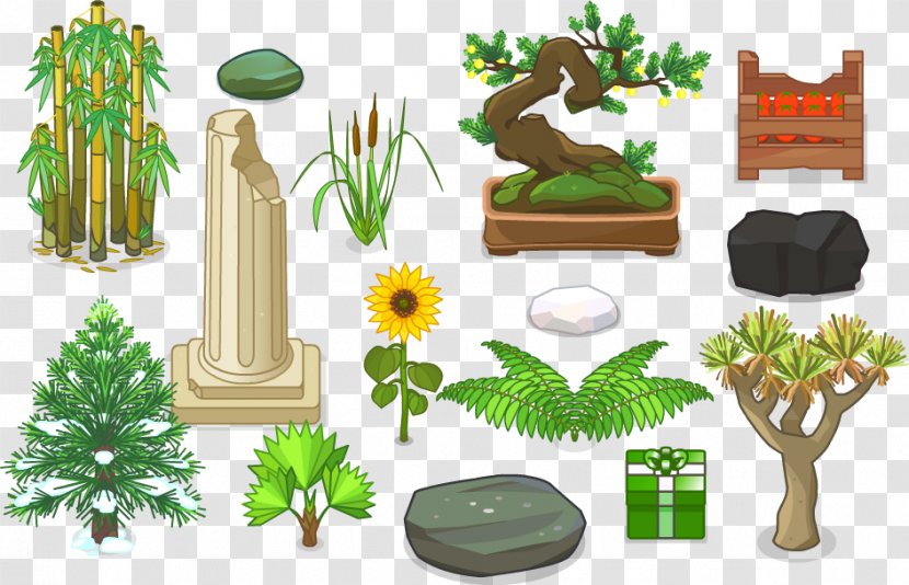 Asset 2D Computer Graphics Game - Grass - Assets Transparent PNG