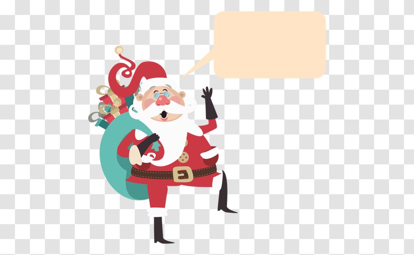 Santa Claus Reindeer Animation - Cartoon - Funny Vector Transparent PNG