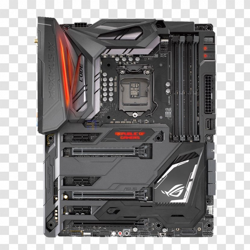 Kaby Lake LGA 1151 Motherboard ATX Republic Of Gamers - Metal - Computer Transparent PNG