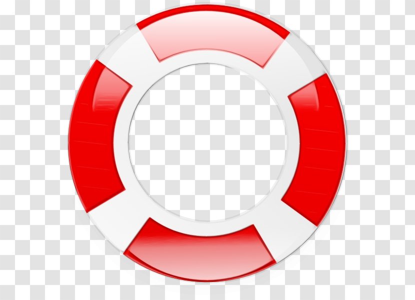 Red Lifebuoy Clip Art Circle Plate Transparent PNG