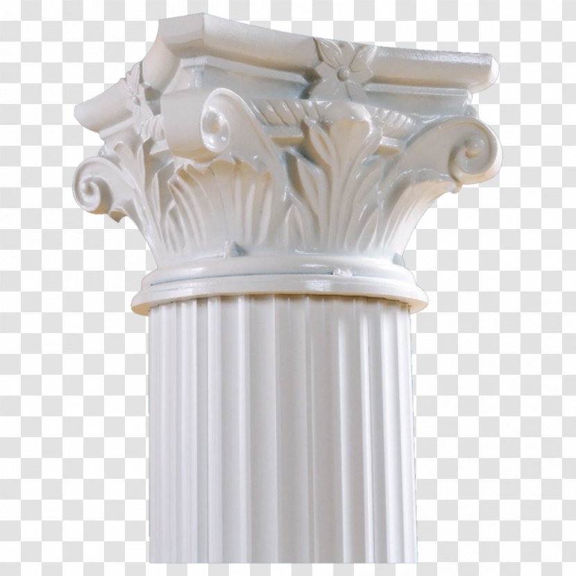 Column Capital Corinthian Order Ancient Roman Architecture Fluting - Reinforced Concrete Transparent PNG