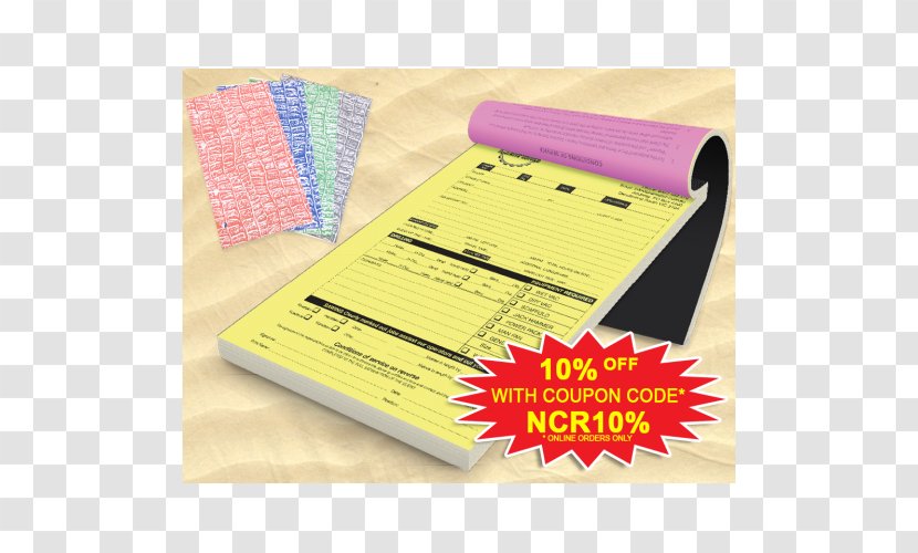 Carbonless Copy Paper Printing Carbon Invoice - Form - Double Sided Flyer Transparent PNG