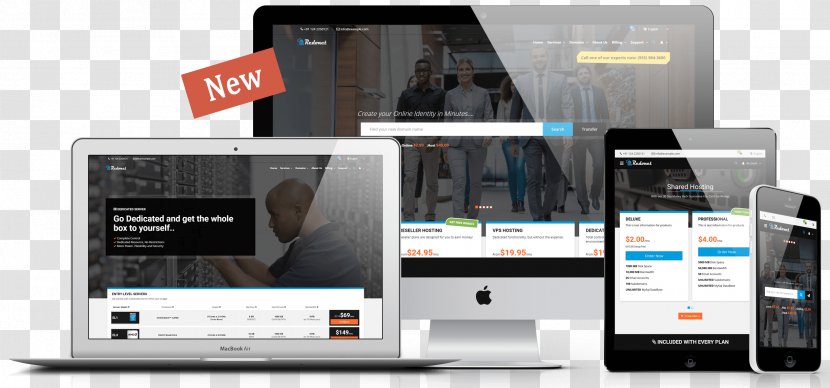 Responsive Web Design Computer Software Template Smartphone WordPress - Electronics Transparent PNG