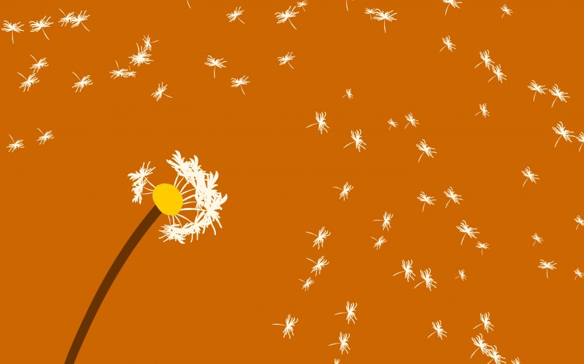 Flower Desktop Wallpaper - Art - Dandelion Transparent PNG