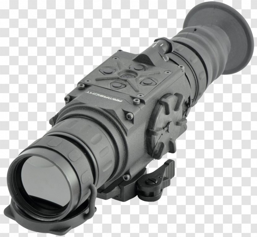 Telescopic Sight Thermography Thermal Weapon Armasight Flir Zeus 336 3-12x50 Thermographic Camera - Scope Transparent PNG