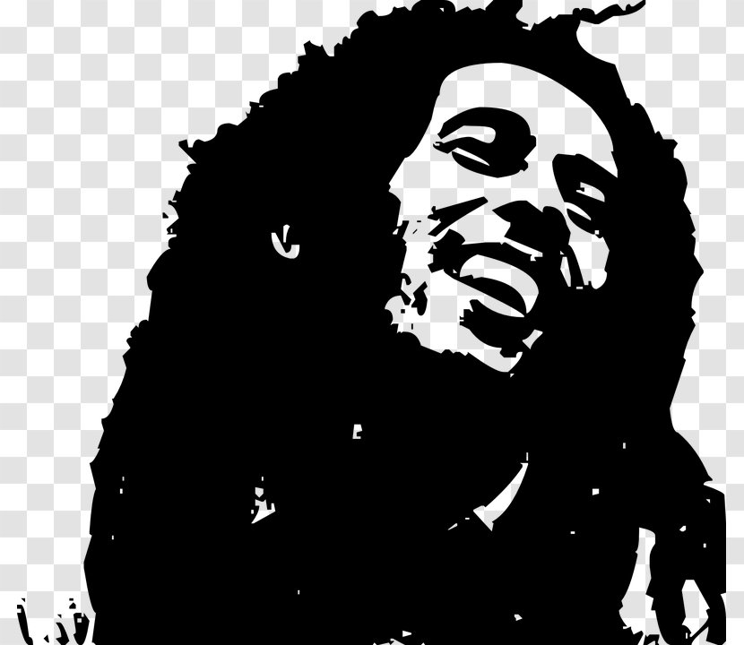 Reggae Clip Art - Marley - Silhouette Transparent PNG