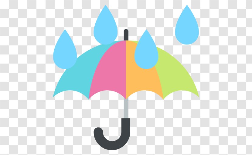 Emoji Umbrella Rain Text Messaging SMS - Emoticon Transparent PNG