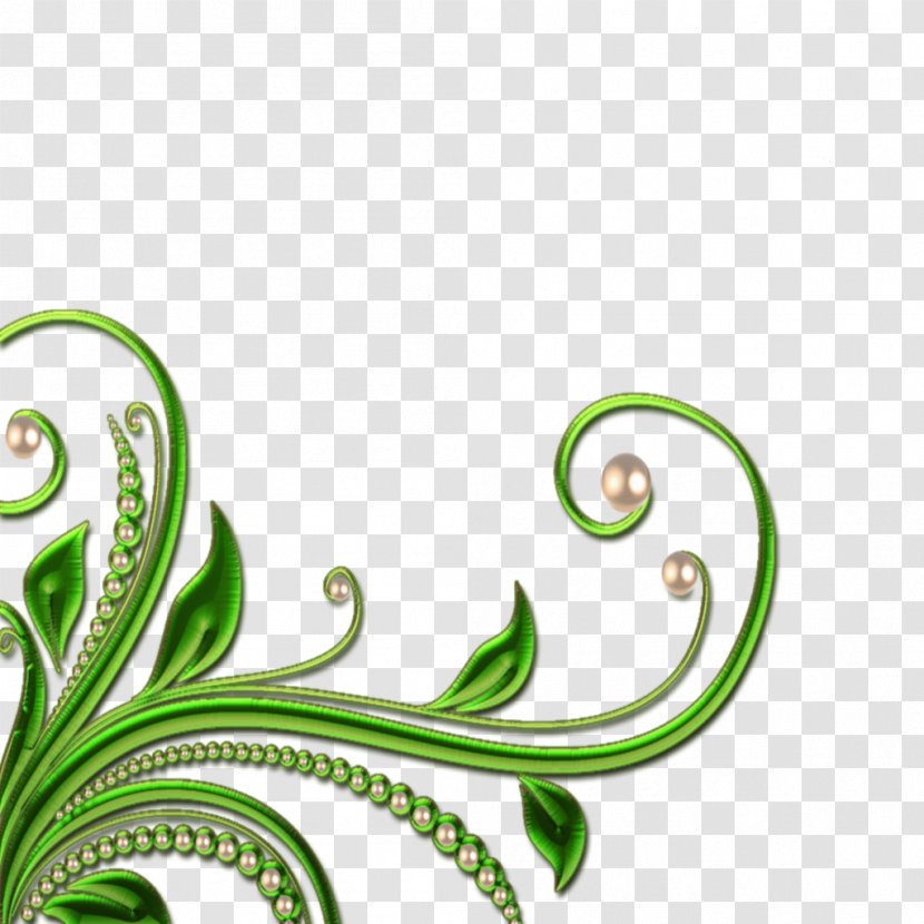 Green Leaf Plant Pattern Vascular - Ornament Transparent PNG