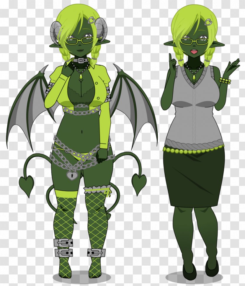 Costume Design Cartoon Legendary Creature - Green - Demon Hand Transparent PNG