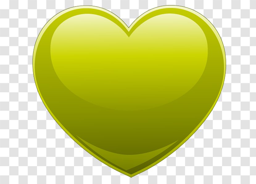Heart Green Yellow Clip Art - Grass Transparent PNG