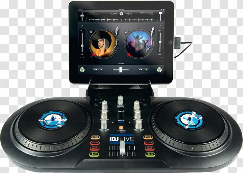 IPod Touch Numark IDJ Live DJ Controller Disc Jockey Djay - Heart - Watercolor Transparent PNG