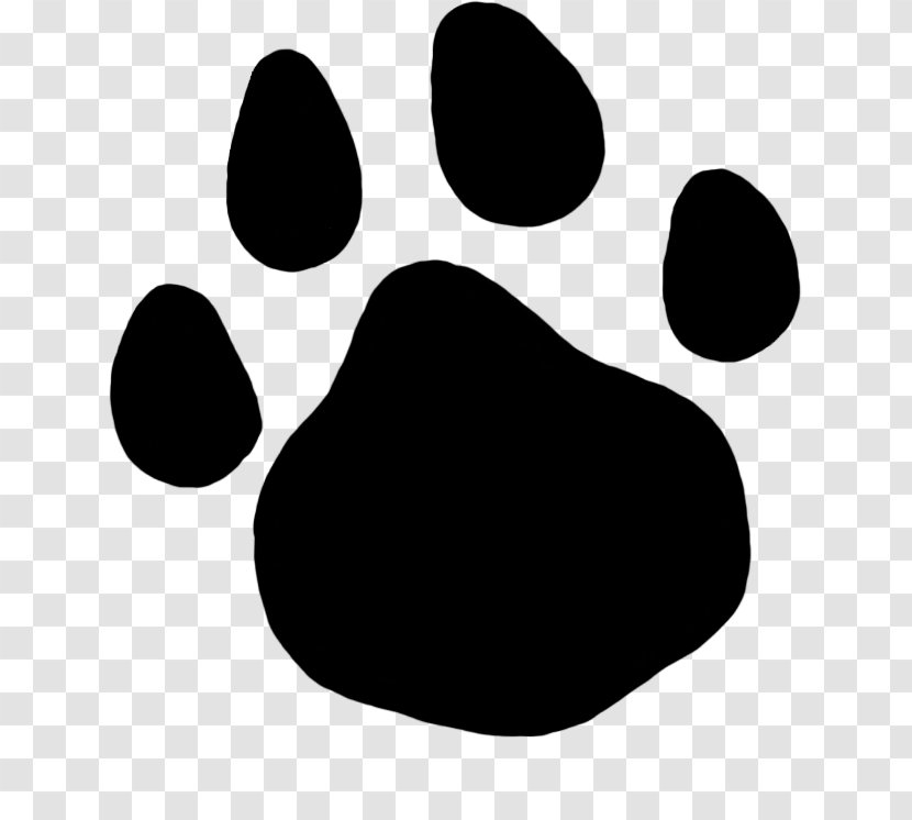 Paw Cat Clip Art - Black And White Transparent PNG