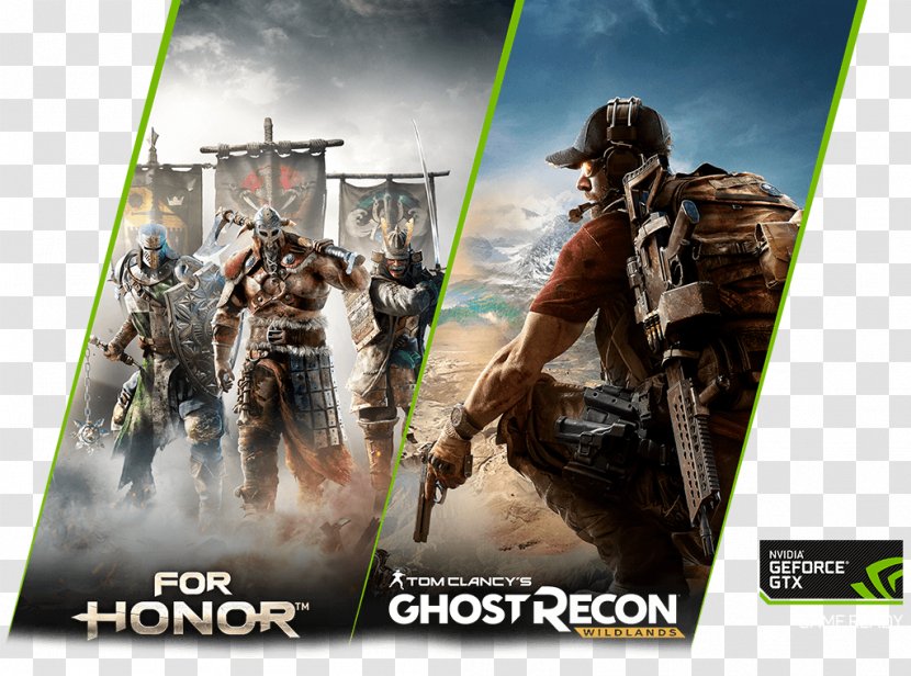 Tom Clancy's Ghost Recon Wildlands For Honor PlayStation 4 Game - Geforce - Bundle Card Transparent PNG