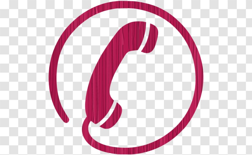 Telephone Call Mobile Phones Business System - Symbol - Pink Transparent PNG