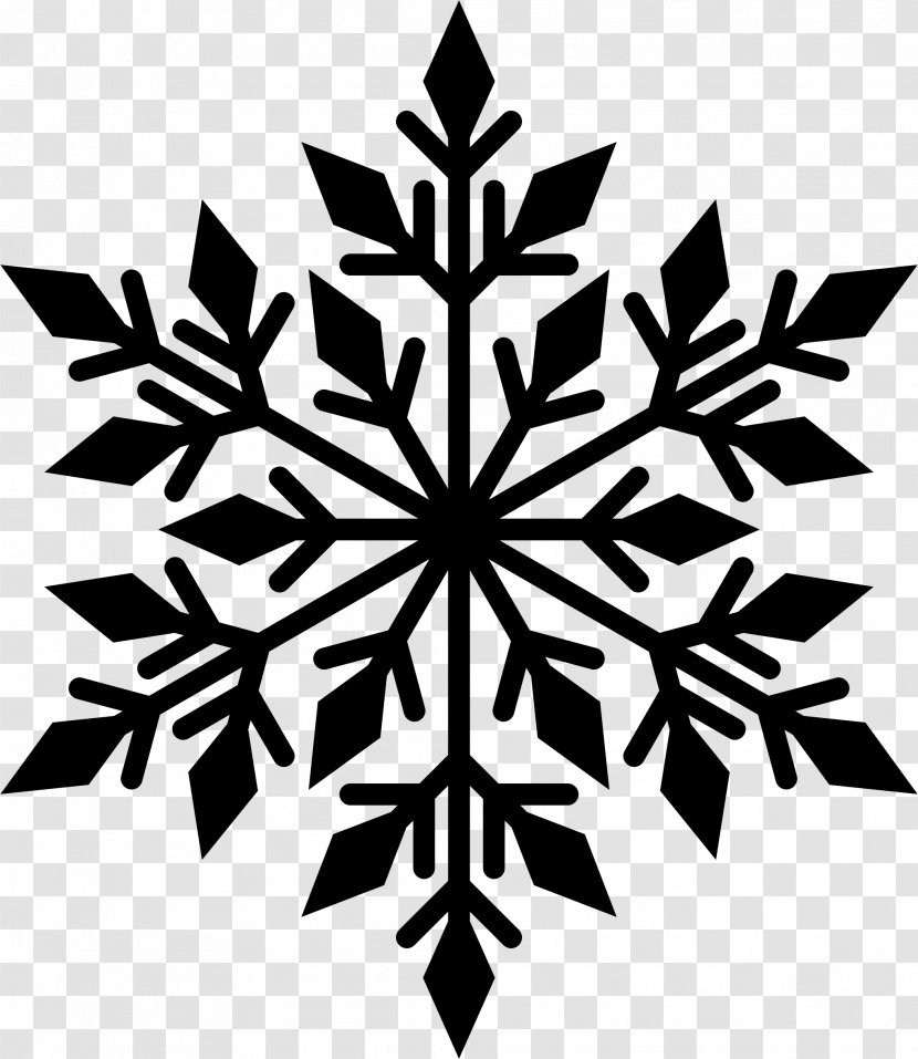 Snowflake Silhouette Clip Art - Monochrome Photography Transparent PNG